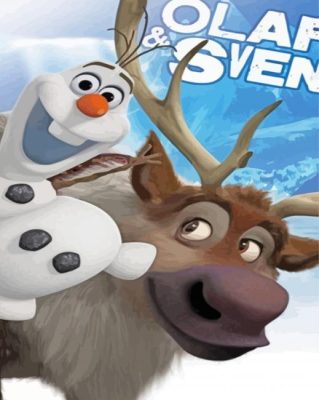 Disney Frozen Olaf And Sven Paint By Numbers