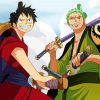 One Piece Luffy And Zoro Paint By Numbers