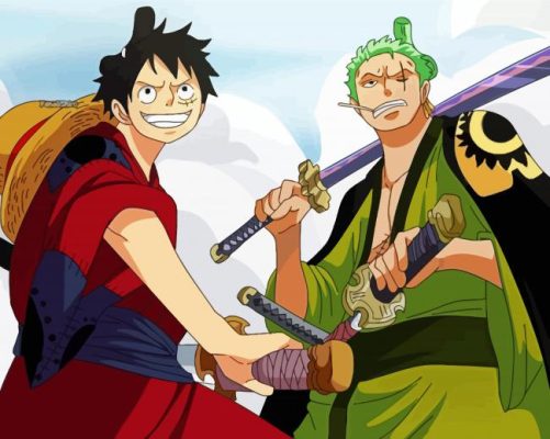 One Piece Luffy And Zoro Paint By Numbers