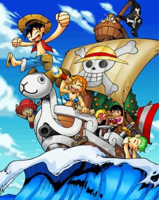 One Piece Ship And Characters Paint By Numbers