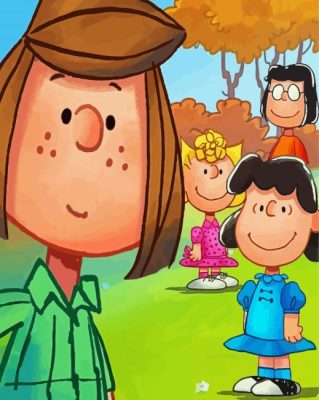 Peppermint Patty With Friends Paint By Numbers