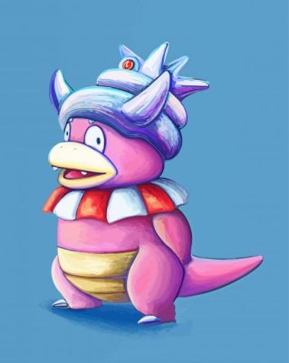 Pokemon Species Slowking Art Paint By Numbers