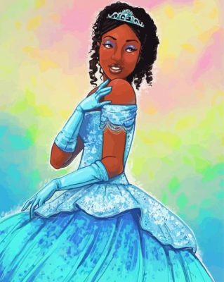 Princess Black Cinderella Paint By Numbers