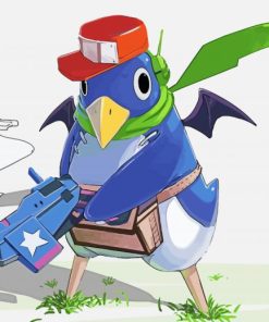 Prinny With Gun Paint By Numbers