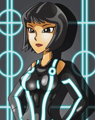 Tron Legacy Quorra Art Paint By Numbers