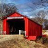 Red Covered Bridge Paint By Numbers