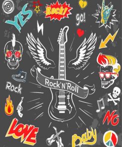 Rock And Roll Art Paint By Numbers