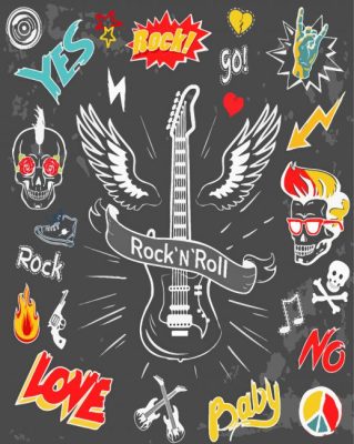 Rock And Roll Art Paint By Numbers