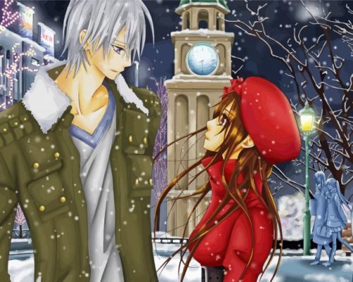 Snow Date Anime Paint By Numbers