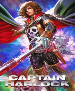 Space Pirate Captain Harlock Poster Art Paint By Numbers