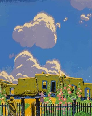 Summer Clouds Gustave Baumann Paint By Numbers