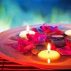 Tea Light With Flowers Paint By Numbers