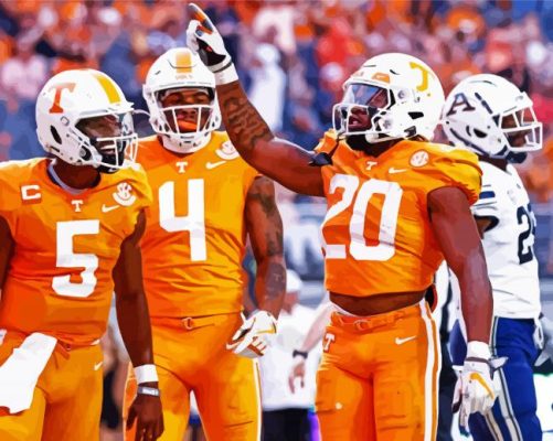 Tennessee Volunteers Players Paint By Numbers