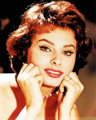 The Actress Sophia Loren Paint By Numbers