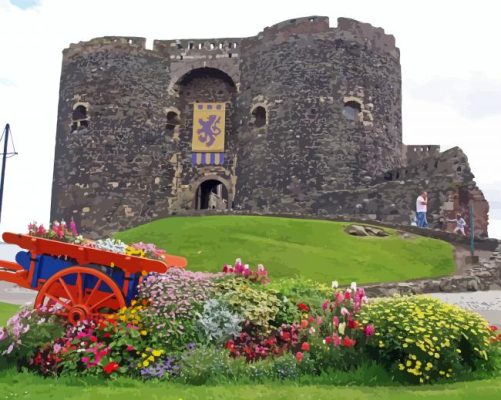 The Carrickfergus Castle Northern Ireland Paint By Numbers