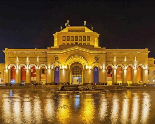 The Republic Square Yerevan Paint By Numbers