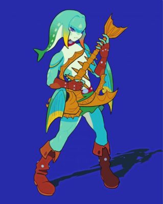 The Zora Legend Of Zelda Paint By Numbers