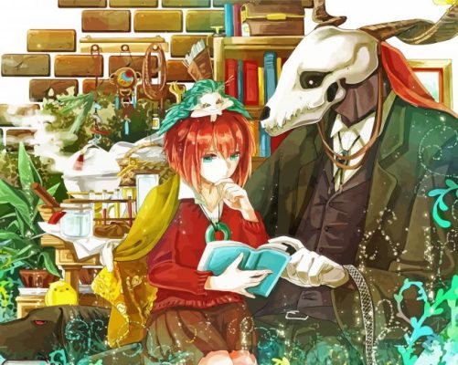 The Ancient Magus' Bride Anime Chise And Elias Paint By Numbers