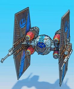 TIE Fighter Paint By Numbers