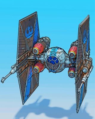 TIE Fighter Paint By Numbers