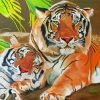 Tiger Couple Art Paint By Numbers