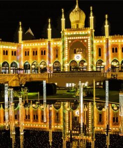 Tivoli Gardens Copenhagen Palace Paint By Numbers