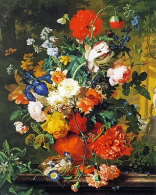 Vase Of Flowers By Jan Van Huysum Paint By Numbers