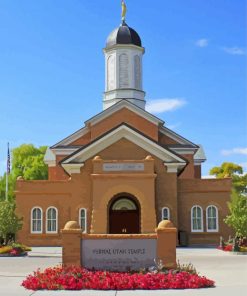 Vernal Utah Temple United States Paint By Numbers