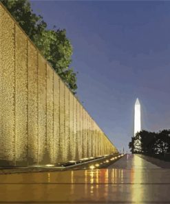 Vietnam Veterans Memorial Washington Paint By Numbers