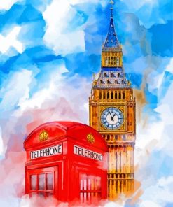 Abstract Big Ben Paint By Numbers