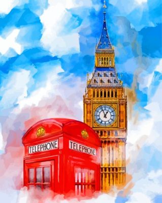 Abstract Big Ben Paint By Numbers