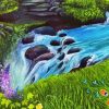 Aesthetic River Waterfall Art Paint By Numbers