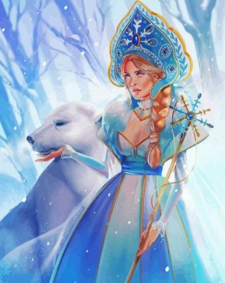 Aesthetic Snow Queen Paint By Numbers