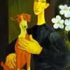Aesthetic Woman And Dog Paint By Numbers