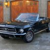 Black 1967 Ford Mustang Convertible Paint By Numbers
