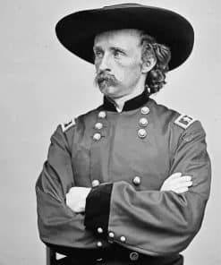 Black And White George Custer Paint By Numbers