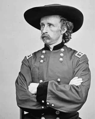 Black And White George Custer Paint By Numbers