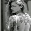Black And White Tattooed Woman Paint By Numbers
