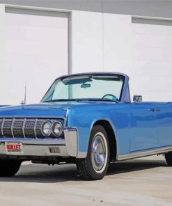 Blue 1964 Lincoln Continental Paint By Numbers
