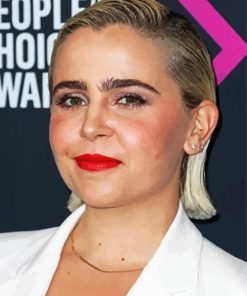 Close Up Mae Whitman Paint By Numbers