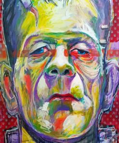 Colorful Abstract Frankenstein Paint By Numbers