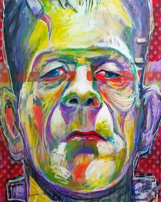 Colorful Abstract Frankenstein Paint By Numbers