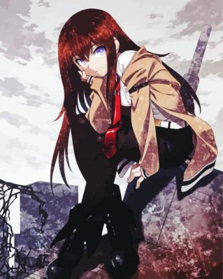 Kurisu Makise Steins Gate Paint By Numbers