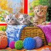 Cats And Yarn Paint By Numbers