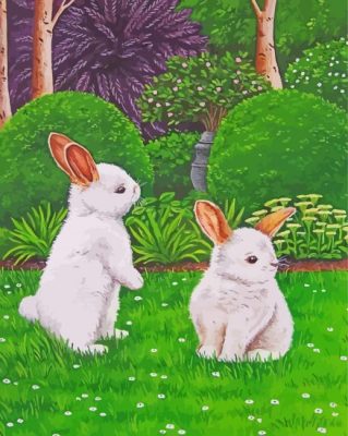 White Rabbits Paint By Numbers