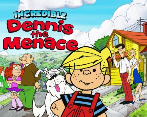 Dennis The Menace Cartoon Paint By Numbers