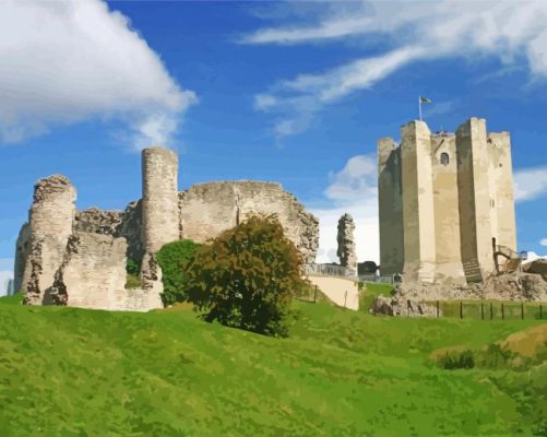 England Conisbrough Castle Paint By Numbers