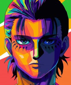 Eren Yeager Pop Art Paint By Numbers