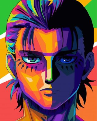 Eren Yeager Pop Art Paint By Numbers