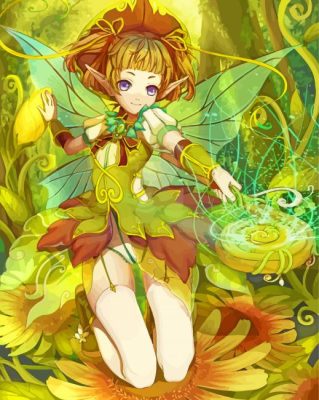 Anime Fairy Girl Paint By Numbers